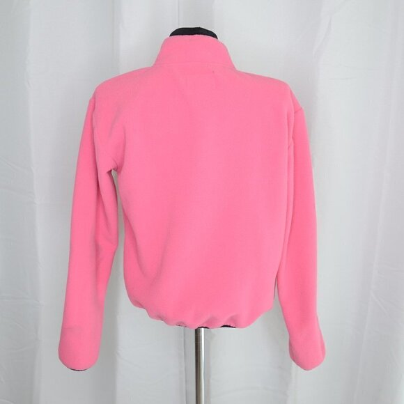 Roots Hot Pink Fleece Sherpa Pullover Sweater Sz XS - Picture 2 of 7
